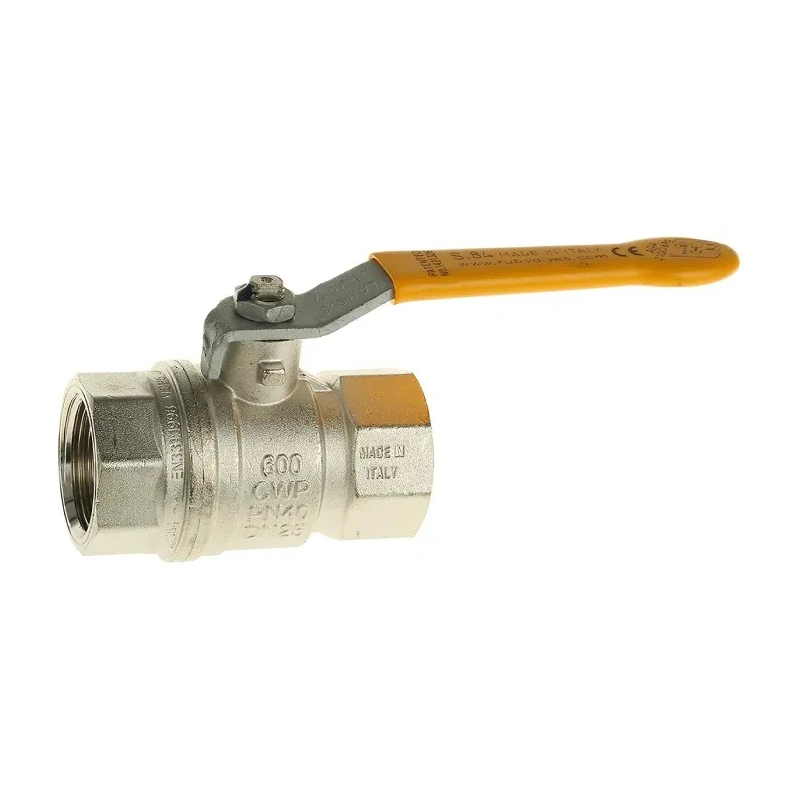 RS PRO Nickel Plated Brass Threaded Ball Valve BSPT 1 in, Max Pressure 40 bar, Stainless Steel Handle 812-5277
