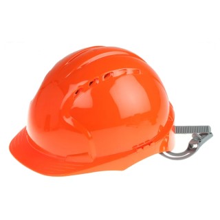 JSP Orange Ventilated Adjustable Safety Helmet High Performance Polyethylene EN 397 EVO2 