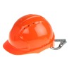JSP Orange Ventilated Adjustable Safety Helmet High Performance Polyethylene EN 397 EVO2