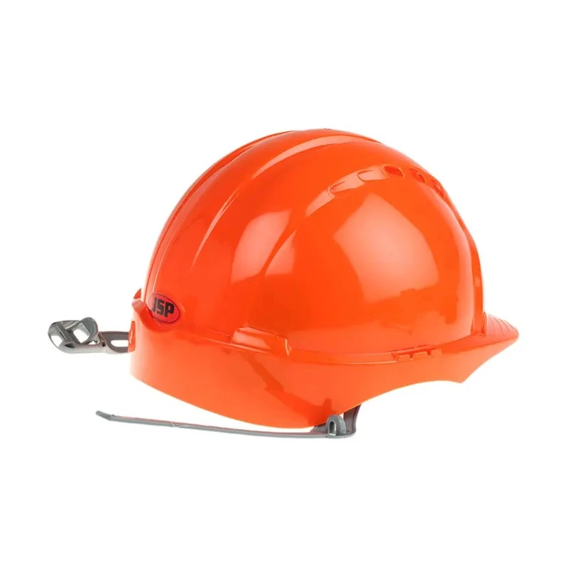 JSP Orange Ventilated Adjustable Safety Helmet High Performance Polyethylene EN 397 EVO2 