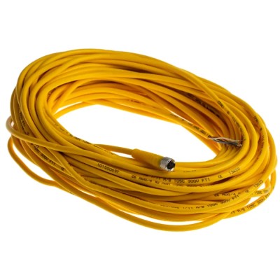 Turck Female 4 Way Straight to Unterminated Sensor Actuator Cable 20 m, PVC Jacket, 125V, IP67/IP69K PKG 4M-20