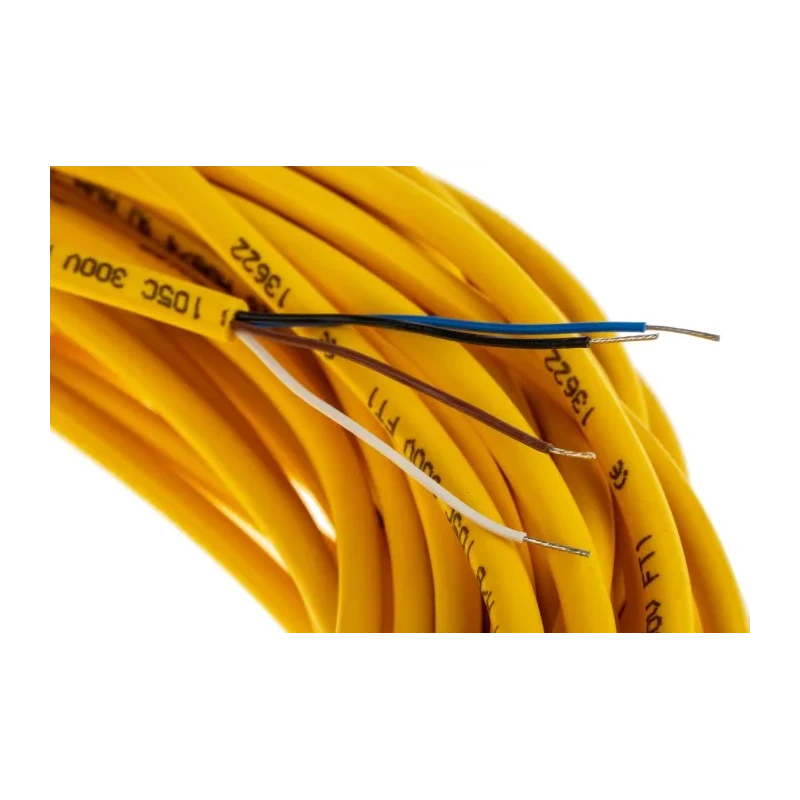 Turck Female 4 Way Straight to Unterminated Sensor Actuator Cable 20 m, PVC Jacket, 125V, IP67/IP69K PKG 4M-20