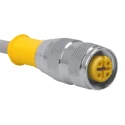 Turck Sensor Actuator Cable Female 4-Way M12 to Free End 15m PVC Grey Jacket RKV 4.4T-15