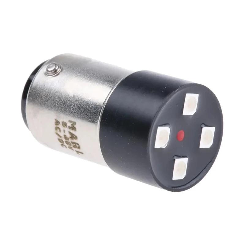 Marl Red LED Cluster Lamp BA15D 230 V AC, 25 mA, 16 mm Diameter, Cluster Shape BA15D