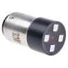 Marl Red LED Cluster Lamp BA15D 230 V AC, 25 mA, 16 mm Diameter, Cluster Shape BA15D