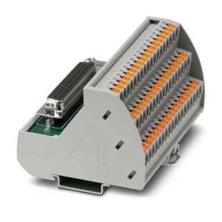 Phoenix Contact Interface Module with Push-In Connections and D-SUB 50 Socket Connector DIN Rail Mounting 2903786
