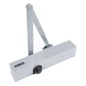Briton Silver Overhead Door Closer Adjustable Strength Fire Door Compatible Steel 2130B.C.SES