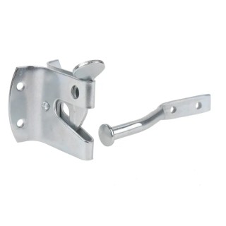 RS PRO Steel Lockable Gate Latch Bright Zinc Finish 110mm x 51mm x 49mm 894-6761