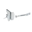 RS PRO Steel Lockable Gate Latch Bright Zinc Finish 110mm x 51mm x 49mm 894-6761