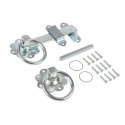 RS PRO Steel Lockable Gate Latch Epoxy Powder Coated 152 mm Length 25 mm Width 894-6771
