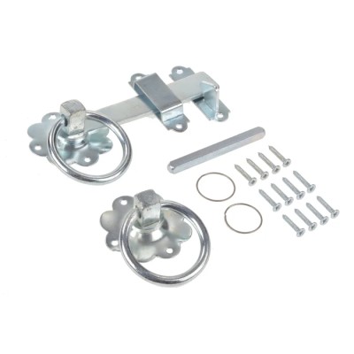 RS PRO Steel Lockable Gate Latch Epoxy Powder Coated 152 mm Length 25 mm Width 894-6771
