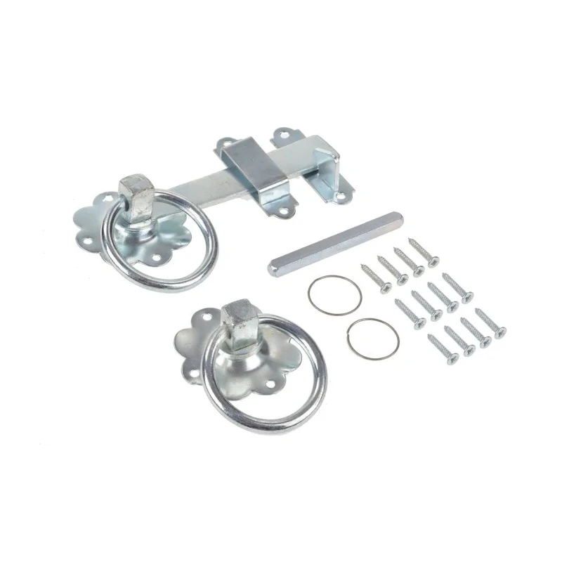 RS PRO Steel Lockable Gate Latch Epoxy Powder Coated 152 mm Length 25 mm Width 894-6771