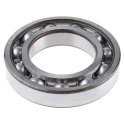 SKF Single Row Deep Groove Ball Bearing 70 mm ID, 125 mm OD, 24 mm Width, Sheet Metal Cage, Open End Type 6214