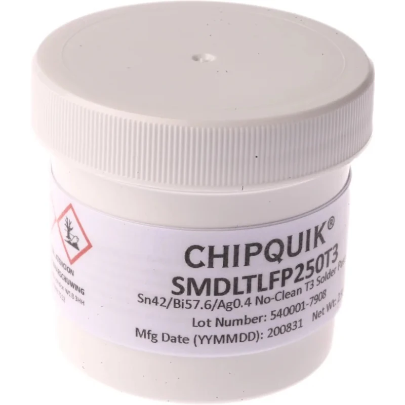 CHIPQUIK Lead Free Solder Paste 250 g Jar SMDLTLFP250T3