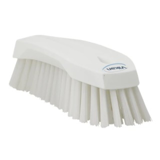 Vikan Hard Bristle White Scrubbing Brush with 36 mm Bristle Length, Polyester Bristle Material 38905