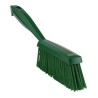 Vikan Hard Bristle Green Scrubbing Brush Polyester Bristle, 50 mm Bristle Length, Hand Brush, Green Handle 45892