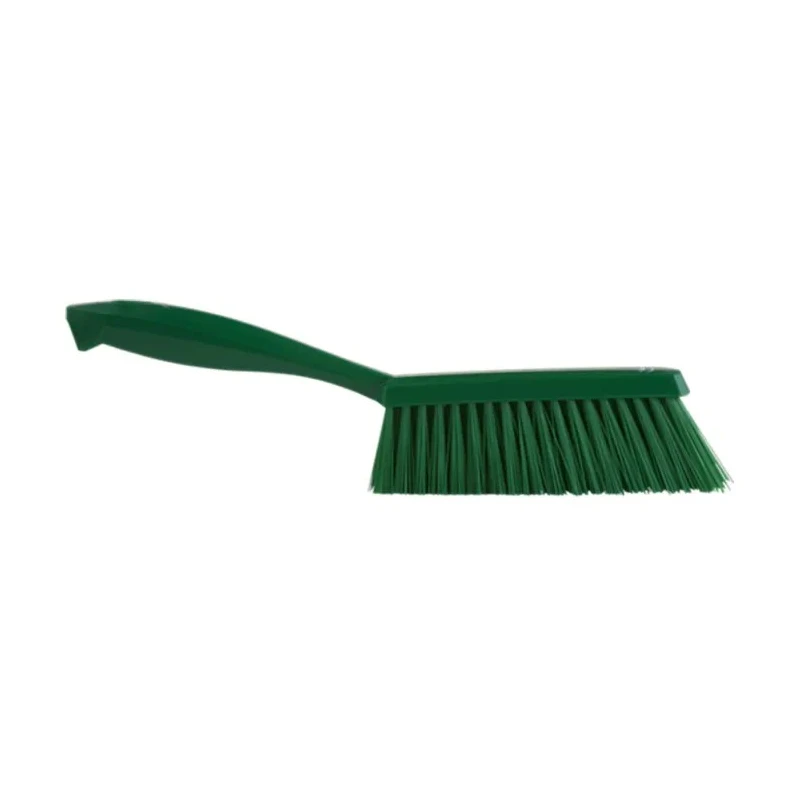 Vikan Hard Bristle Green Scrubbing Brush Polyester Bristle, 50 mm Bristle Length, Hand Brush, Green Handle 45892