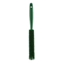 Vikan Hard Bristle Green Scrubbing Brush Polyester Bristle, 50 mm Bristle Length, Hand Brush, Green Handle 45892