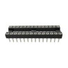RS PRO 2.54 mm Pitch Vertical 28 Way Through Hole Turned Pin Closed Frame DIL Socket 3A 183-1575