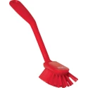 Vikan Hard Bristle Red Scrubbing Brush Red, 23 mm Bristle Length, Polyethylene Terephthalate Bristle Material 42374