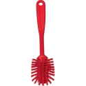 Vikan Hard Bristle Red Scrubbing Brush Red, 23 mm Bristle Length, Polyethylene Terephthalate Bristle Material 42374