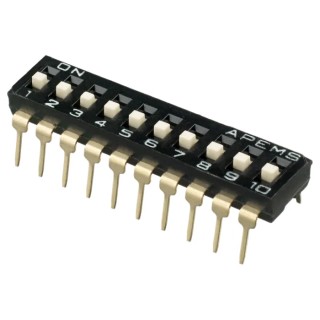 APEM Raised Actuator Slide Rotary Coded DIP Switch IKD1000101