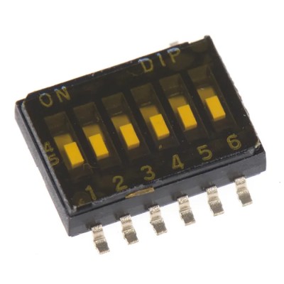 APEM Rotary Coded DIP Switch Surface Mount with Flush Slide Actuator DHA-08T-Q