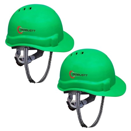 Buy Robustt X Shree JEE Safety Helmet Ratchet Green (Pack Of 2)