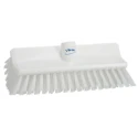 Vikan White Scrubbing Brush with 41 mm Polyester Bristle Length, 150 mm Width, 265 mm Length, Model 70475