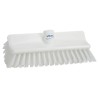 Vikan White Scrubbing Brush with 41 mm Polyester Bristle Length, 150 mm Width, 265 mm Length, Model 70475