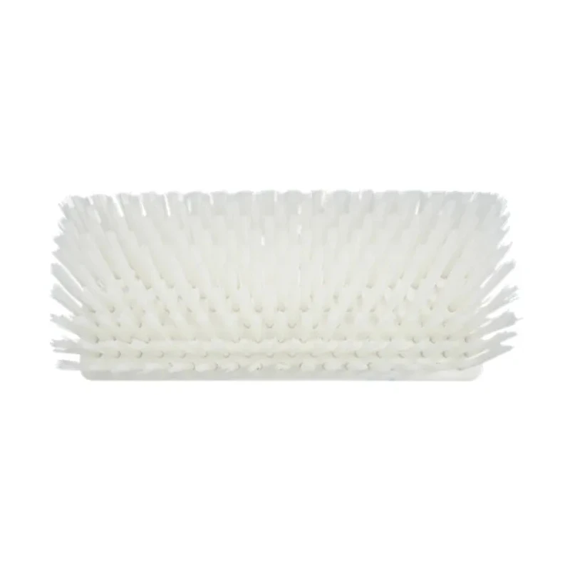 Vikan White Scrubbing Brush with 41 mm Polyester Bristle Length, 150 mm Width, 265 mm Length, Model 70475