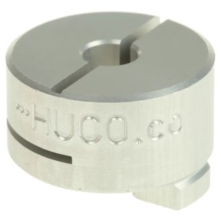 Huco 19.1 mm Outside Diameter, 5 mm Bore Clamp Style Aluminium Coupler 452H19.20