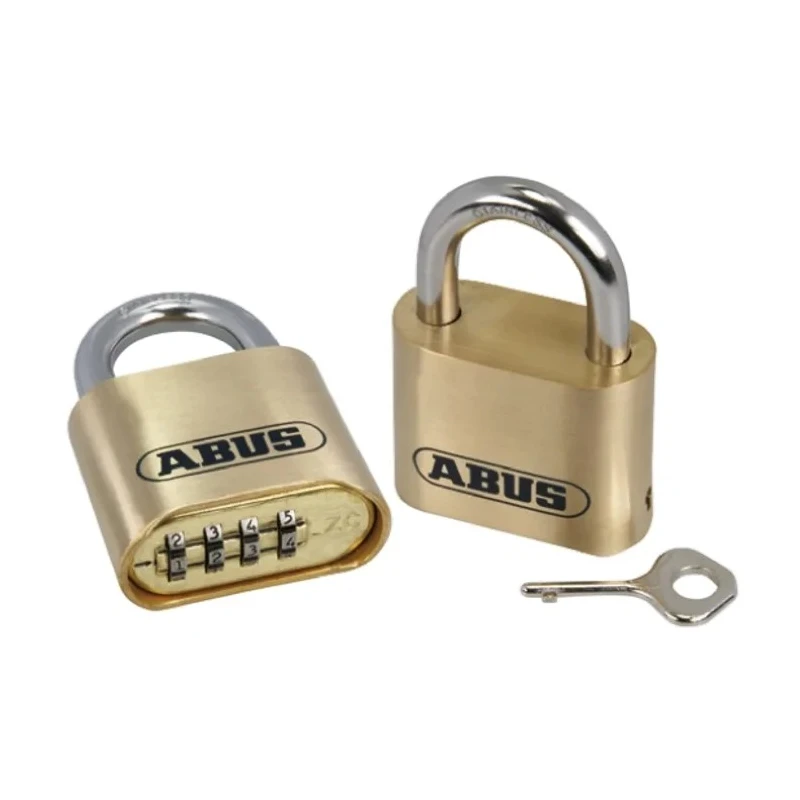 ABUS Keyed Brass, Stainless Steel Weatherproof Padlock, 8 mm Shackle Diameter, 25 mm Shackle Length, 53 mm Body 180IB/50
