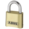 ABUS Keyed Brass, Stainless Steel Weatherproof Padlock, 8 mm Shackle Diameter, 25 mm Shackle Length, 53 mm Body 180IB/50