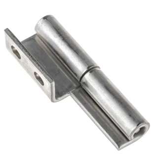 Pinet Stainless Steel Concealed Hinge Non-Handed Screw Fixing Removable Pin 80mm x 3mm Raw Finish 12-1-3528