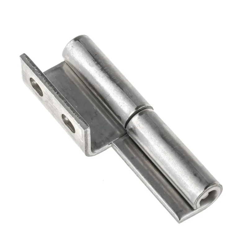 Pinet Stainless Steel Concealed Hinge Non-Handed Screw Fixing Removable Pin 80mm x 3mm Raw Finish 12-1-3528