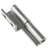 Pinet Stainless Steel Concealed Hinge Non-Handed Screw Fixing Removable Pin 80mm x 3mm Raw Finish 12-1-3528