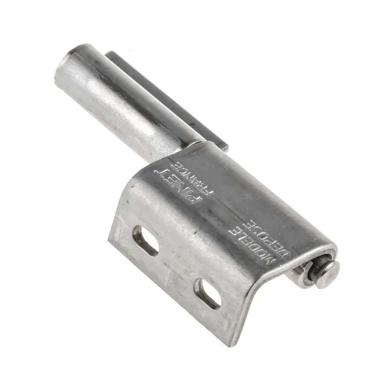 Pinet Stainless Steel Concealed Hinge Non-Handed Screw Fixing Removable Pin 80mm x 3mm Raw Finish 12-1-3528