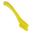 Vikan Yellow Scrubbing Brush with 15 mm Bristle Length, 205 mm Length, 20 mm Width, FDA Compliant 44016