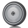 Tente Grey Rubber Trolley Wheel 125mm Diameter 32mm Width 100kg Load Capacity Polypropylene Hub Ball Bearing 026717