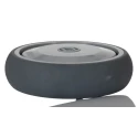 Tente Grey Rubber Trolley Wheel 125mm Diameter 32mm Width 100kg Load Capacity Polypropylene Hub Ball Bearing 026717