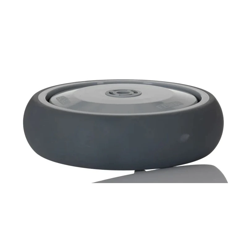 Tente Grey Rubber Trolley Wheel 125mm Diameter 32mm Width 100kg Load Capacity Polypropylene Hub Ball Bearing 026717