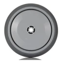 Tente Grey Rubber Trolley Wheel 125mm Diameter 32mm Width 100kg Load Capacity Polypropylene Hub Ball Bearing 026717