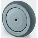 Tente Grey Rubber Trolley Wheel 200mm Diameter 32mm Width 100kg Load Capacity Polypropylene Hub Ball Bearing 006412
