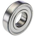 SKF Single Row Deep Groove Ball Bearing, Shielded, 45 mm ID, 100 mm OD, 25 mm Width, C3 Clearance, Sheet Metal 6309-2Z/C3WT