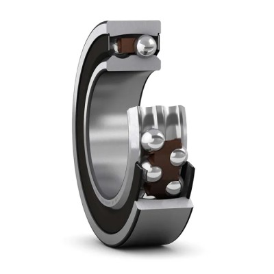SKF Self-Aligning 2 Row Ball Bearing 30 mm ID 62 mm OD 20 mm Race Width Non-Metallic Cage Steel Balls 2206 E-2RS1KTN9/C3