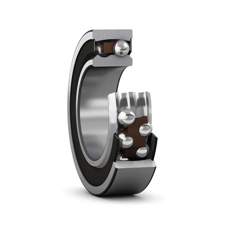 SKF Self-Aligning 2 Row Ball Bearing 30 mm ID 62 mm OD 20 mm Race Width Non-Metallic Cage Steel Balls 2206 E-2RS1KTN9/C3