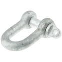 RS PRO D-Shackle Zinc Plated Steel with Screw Pin 3.5 Tonne Safe Working Load 674-061