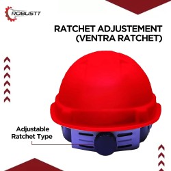 Buy Robustt X Shree JEE Safety Helmet Ratchet Red (Pack Of 50)