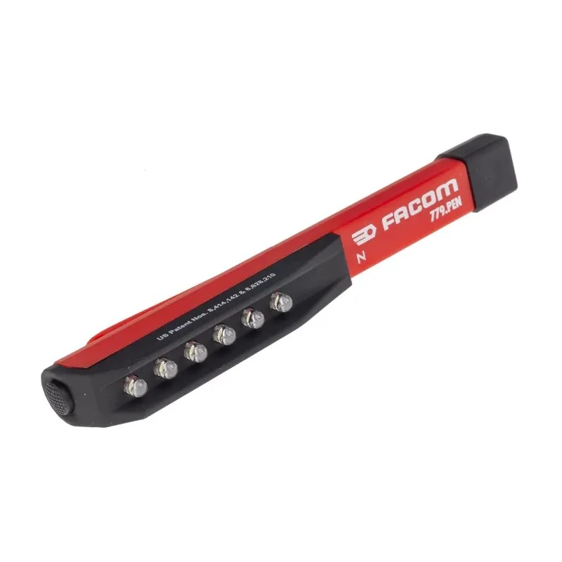 Facom Inspection Lamp Light Bar 36 lm, Red, IP54 Splash Proof, 3 AAA Batteries Included, 8h Runtime IP54